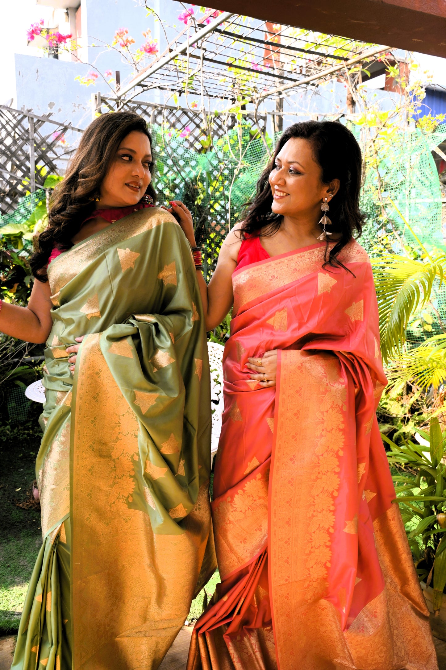 SwarnaNila - The Sapphire Glow Soft Silk